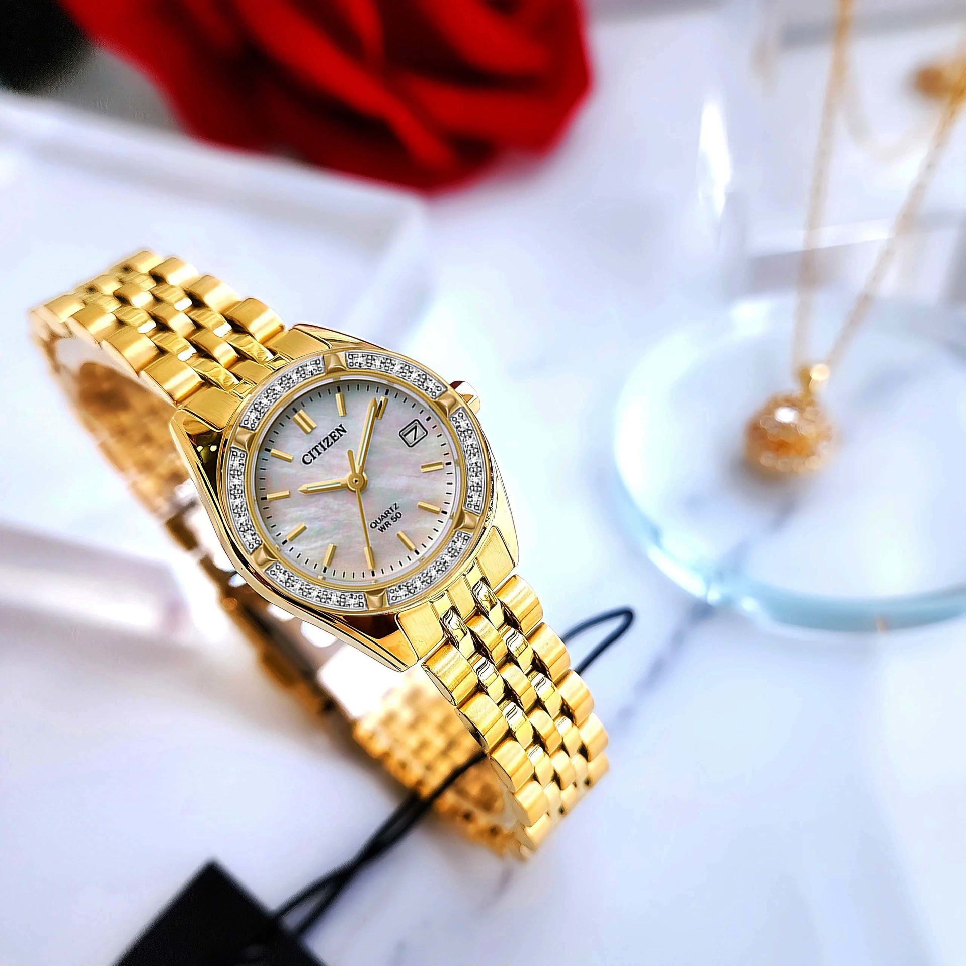 ساعت مچی زنانه سیتیزن citizen اورجینال مدل EU6062-50D