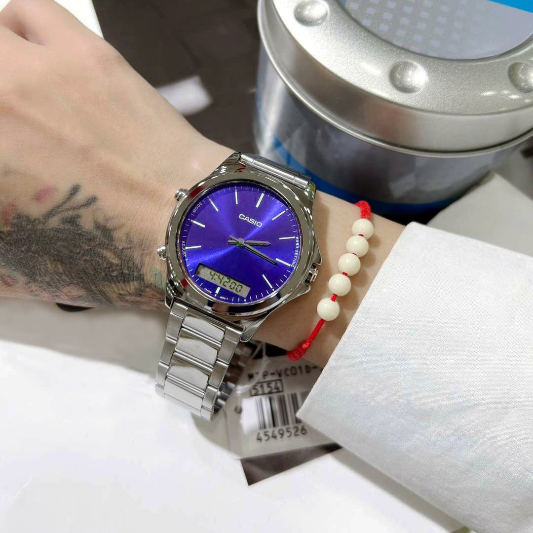 ساعت مچی مردانه کاسیو casio اورجینال مدل MTP-VC01D-2EUDF