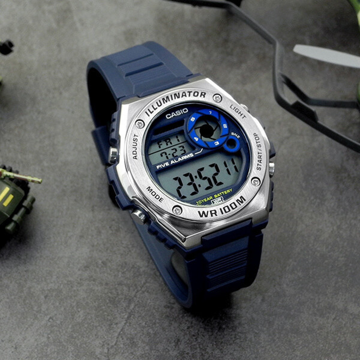 ساعت مچی مردانه کاسیو casio اورجینال مدل MWD-100H-2AVDF