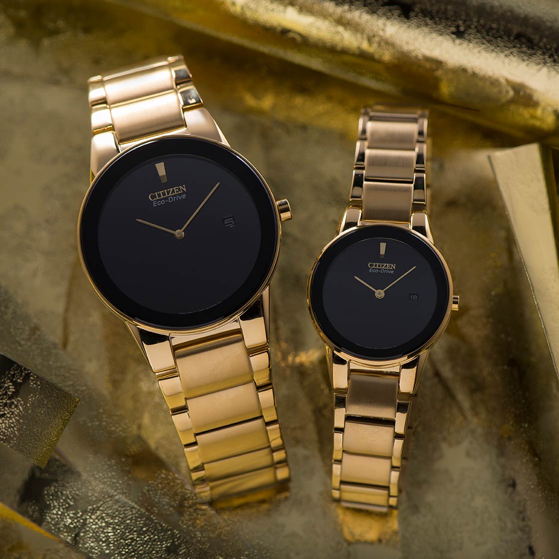 ساعت مچی ست سیتیزن citizen اورجینال مدل AU1062-56E-GA1052-55E