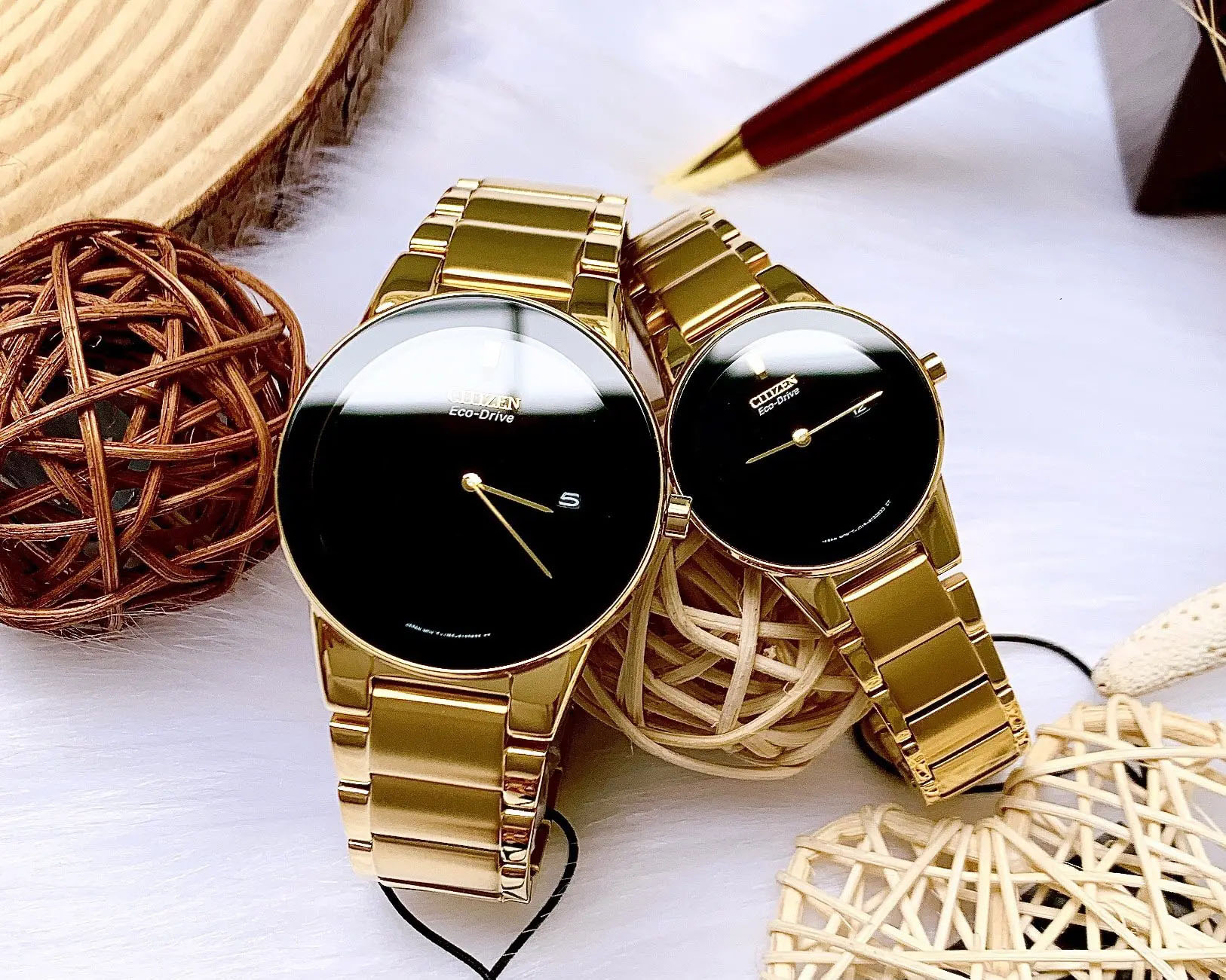 ساعت مچی ست سیتیزن citizen اورجینال مدل AU1062-56E-GA1052-55E