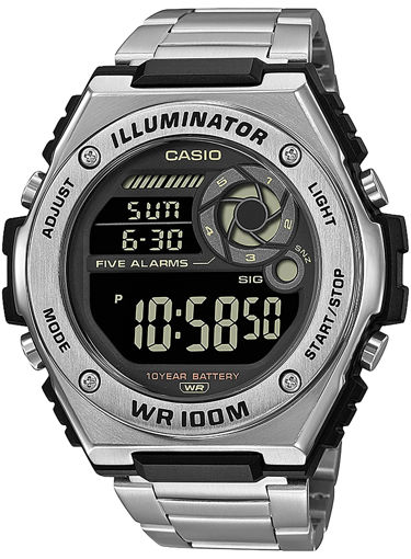 ساعت مچی مردانه کاسیو casio اورجینال مدل MWD-100HD-1BVDF