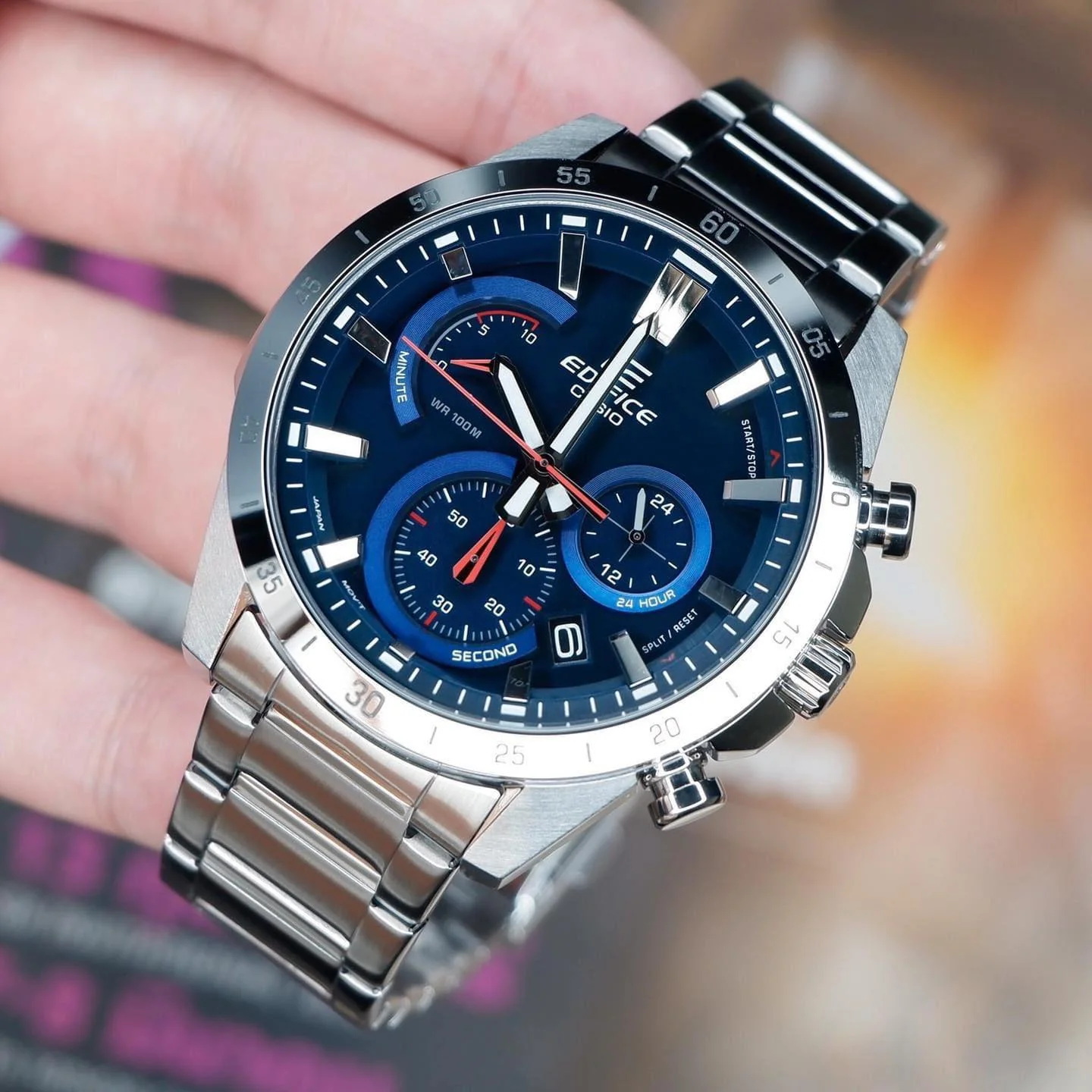 ساعت مچی مردانه کاسیو ادیفایس casio edifice اورجینال مدل EFR-573D-2AVUDF