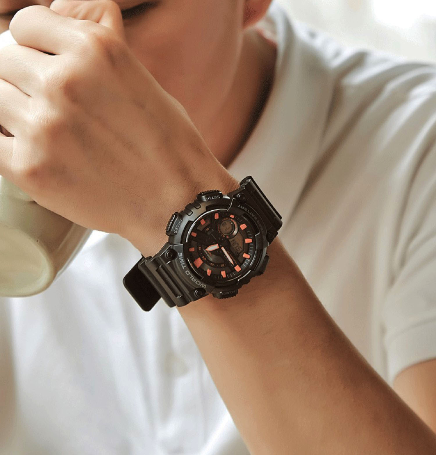 ساعت مچی مردانه کاسیو casio اورجینال مدل AEQ-110W-1A2VDF