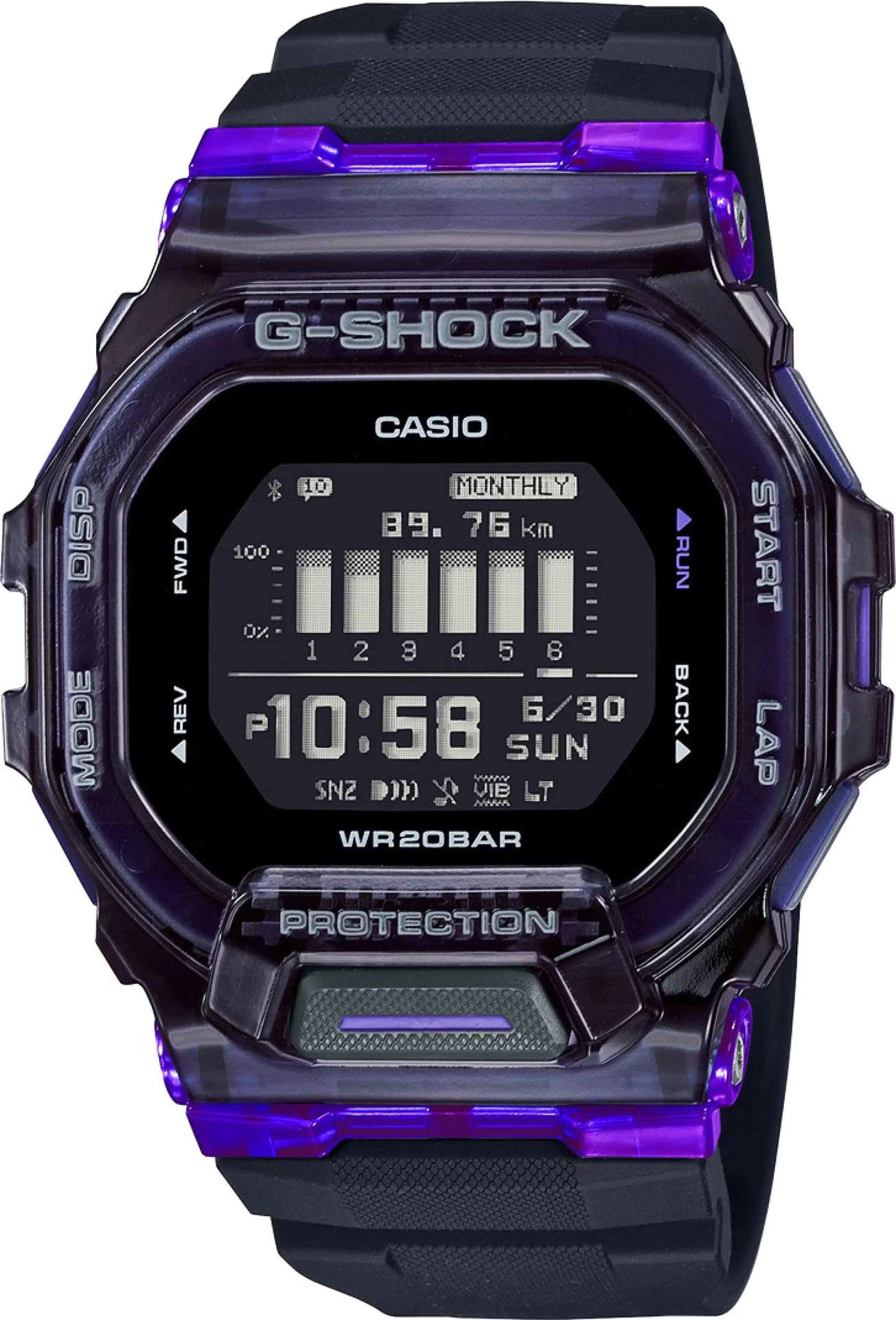 ساعت مچی مردانه کاسیو casio اورجینال مدل GBD-200SM-1A6DR