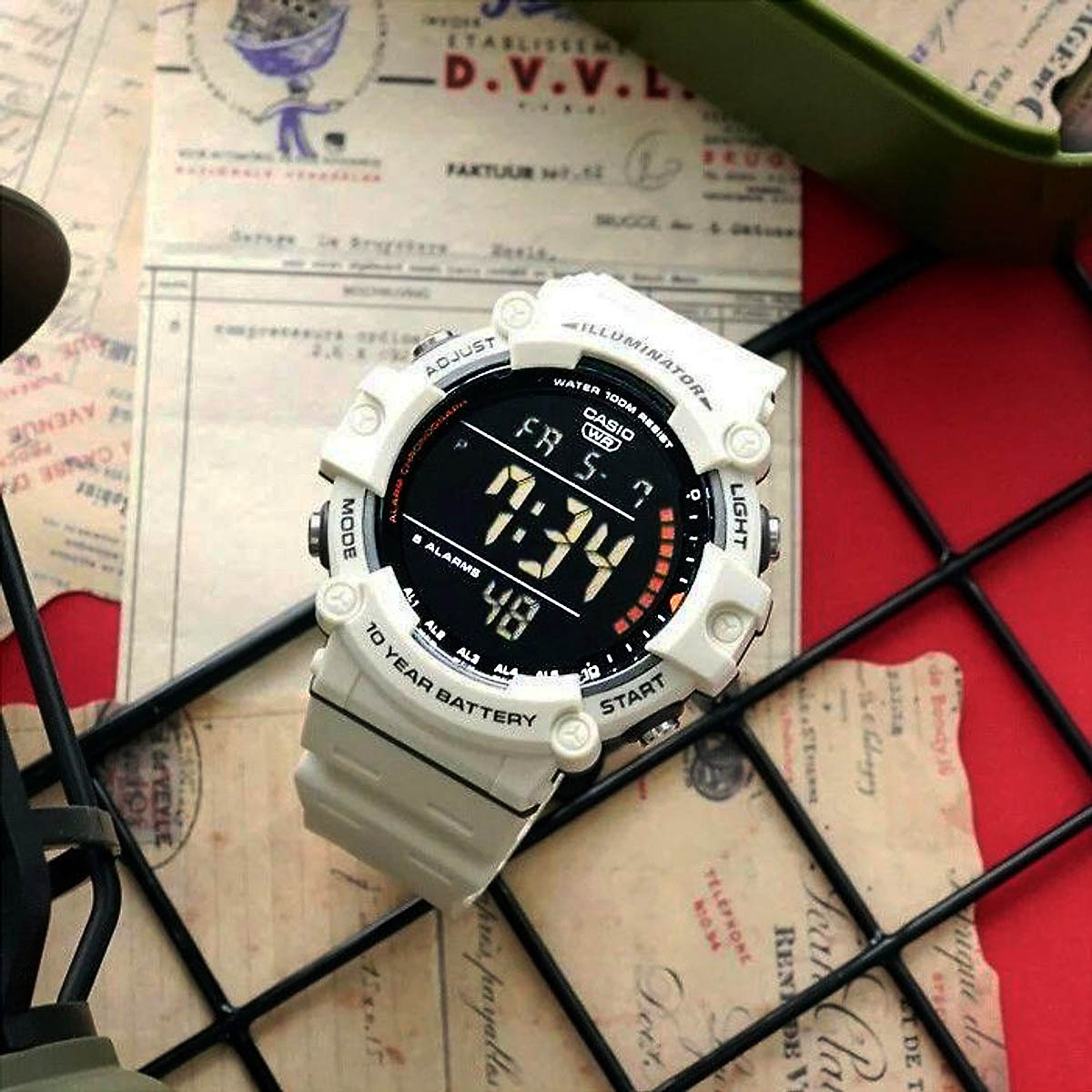 ساعت مچی مردانه کاسیو casio اورجینال مدل AE-1500WH-8B2VDF