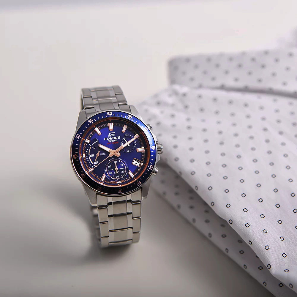 ساعت مچی مردانه کاسیو ادیفایس casio edifice اورجینال مدل EFV-540D-2AVUDF