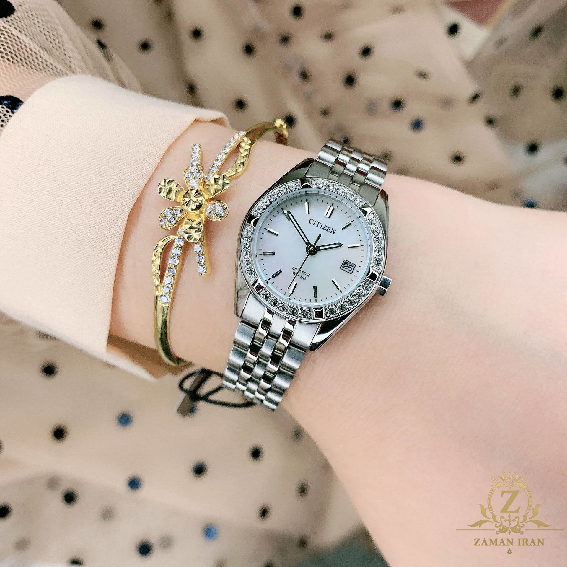 ساعت مچی زنانه سیتیزن citizen اورجینال مدل EU6060-55D