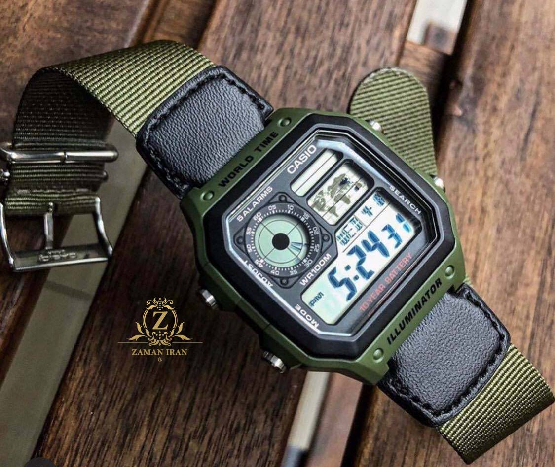 ساعت مچی مردانه کاسیو casio اورجینال مدل AE-1200WHB-3BVDF