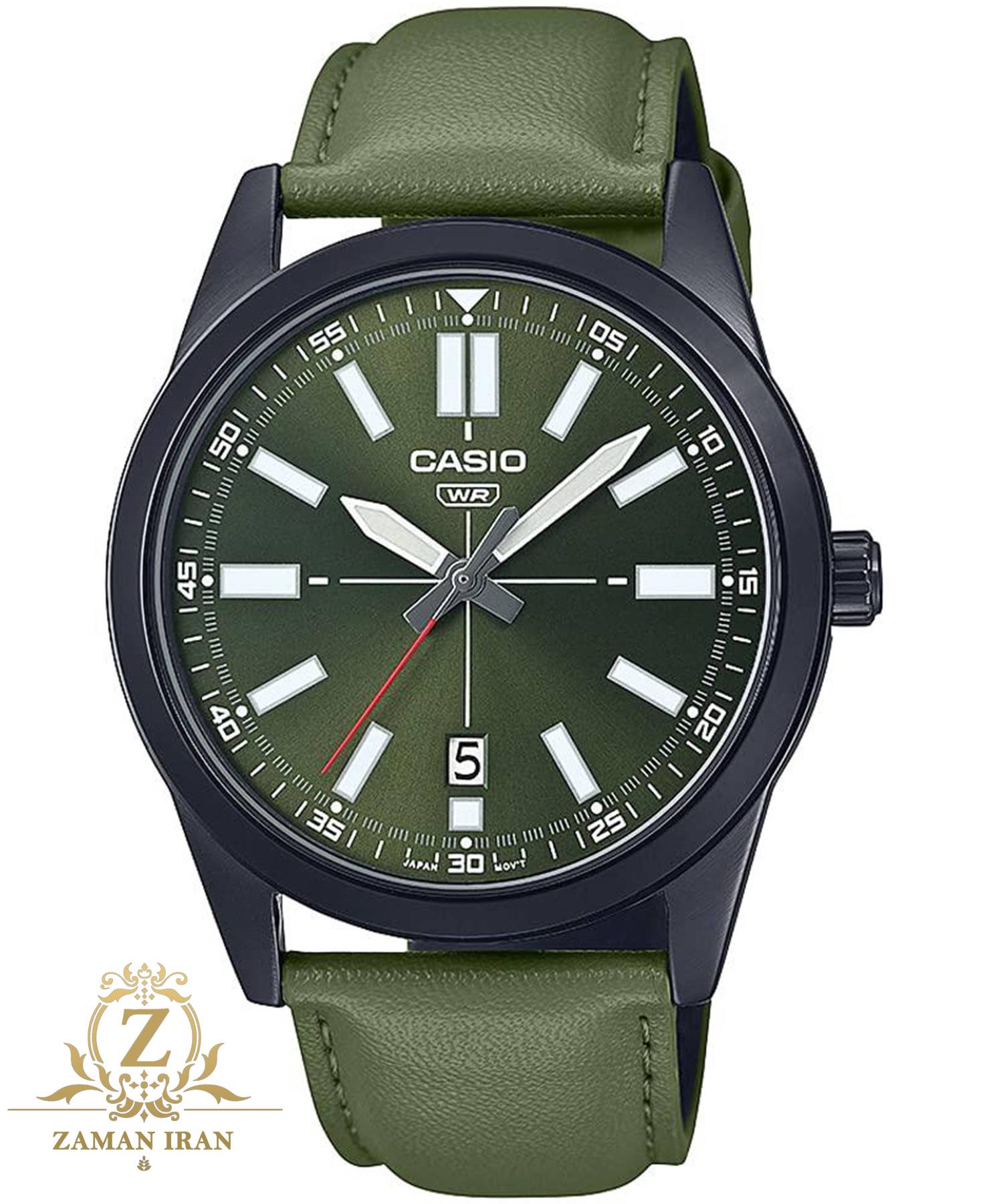 ساعت مچی مردانه کاسیو casio  اورجینال مدل MTP-VD02BL-3EUDF