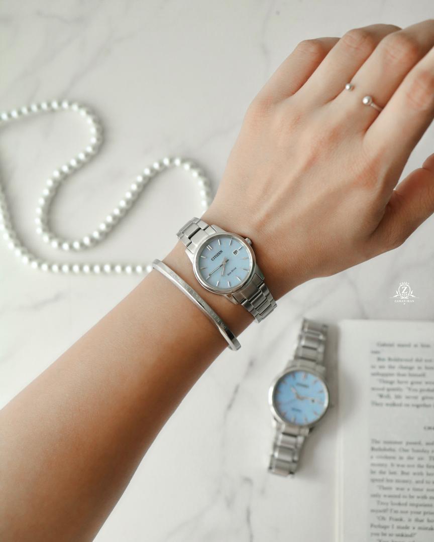 	ساعت مچی ست زنانه و مردانه سیتیزن citizen اورجینال مدل BM6978-77L - EW2318-73L C