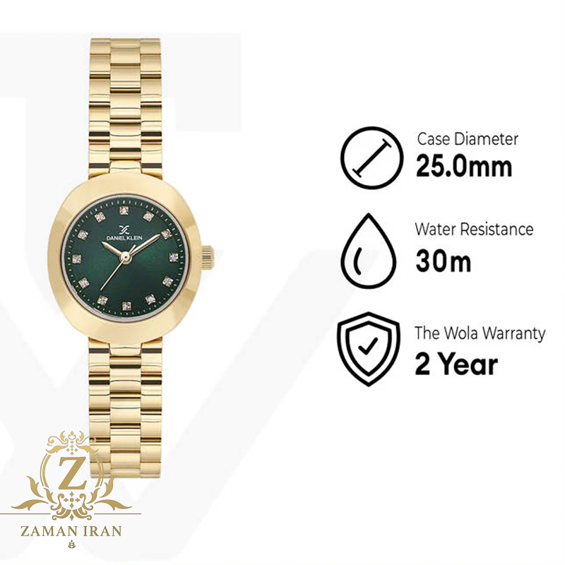 ساعت مچی زنانه دنیل کلین daniel klein اورجینال مدل DK-1-13788-3	