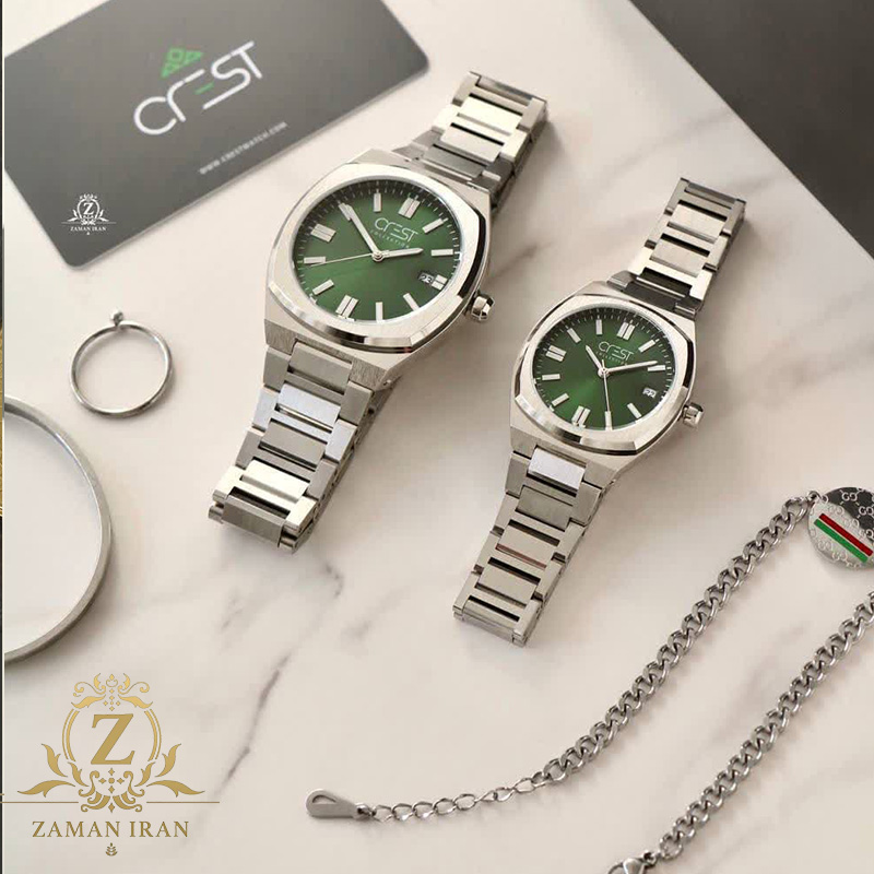 ساعت ست مچی مردانه و زنانه کرست crest اورجینال مدل 6292/1C 