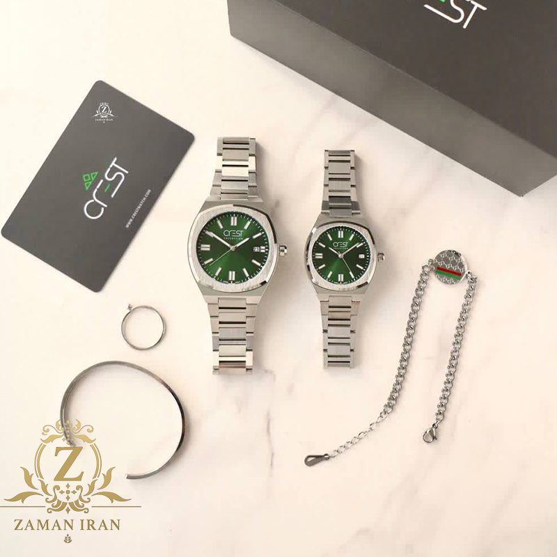 ساعت ست مچی مردانه و زنانه کرست crest اورجینال مدل 6292/1C 