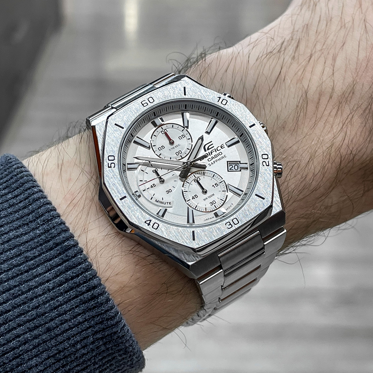ساعت مچی مردانه کاسیو ادیفایس casio edifice اورجینال مدل EFB-680D-7AVUDF