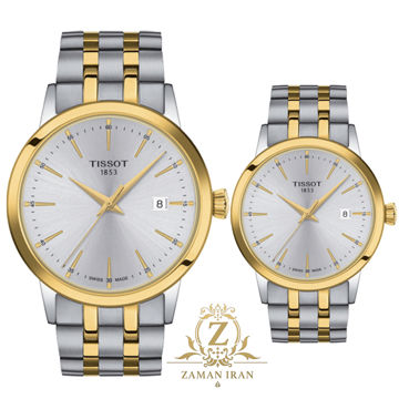 ساعت مچی ست مردانه و زنانه تیسوت Tissot اورجینال مدل T129.410.22.031.00