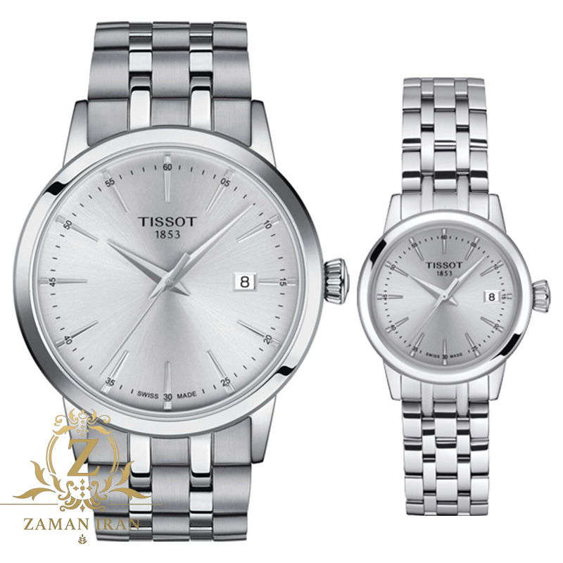 ساعت مچی ست مردانه و زنانه تیسوت Tissot اورجینال مدل T129.410.11.031.00