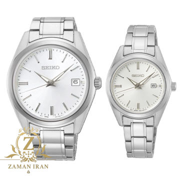 ساعت مچی ست مردانه و زنانه سیکو seiko اورجینال مدلSUR633P1/ SUR307P1