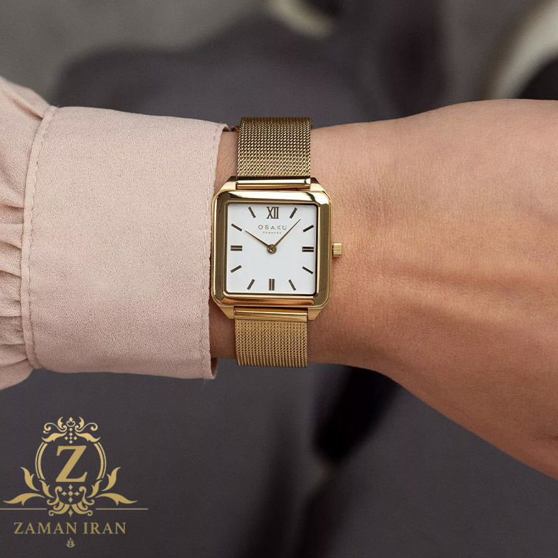 ساعت مچی زنانه اوباکو Obaku اورجینال مدل V309LXGWMG