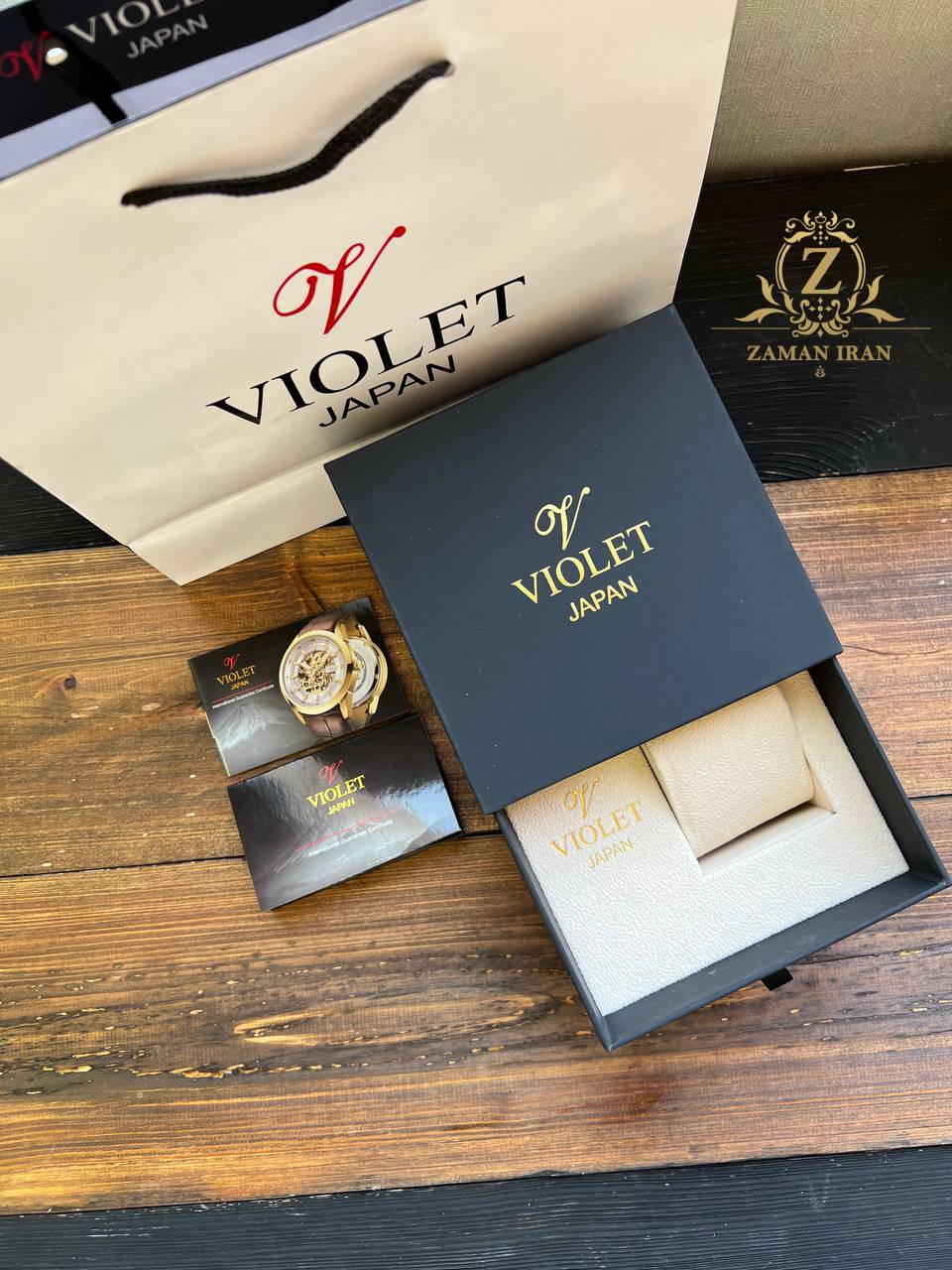 ساعت مچی ست مردانه و زنانه ویولت Violet اورجینال مدل B32766G/111 C