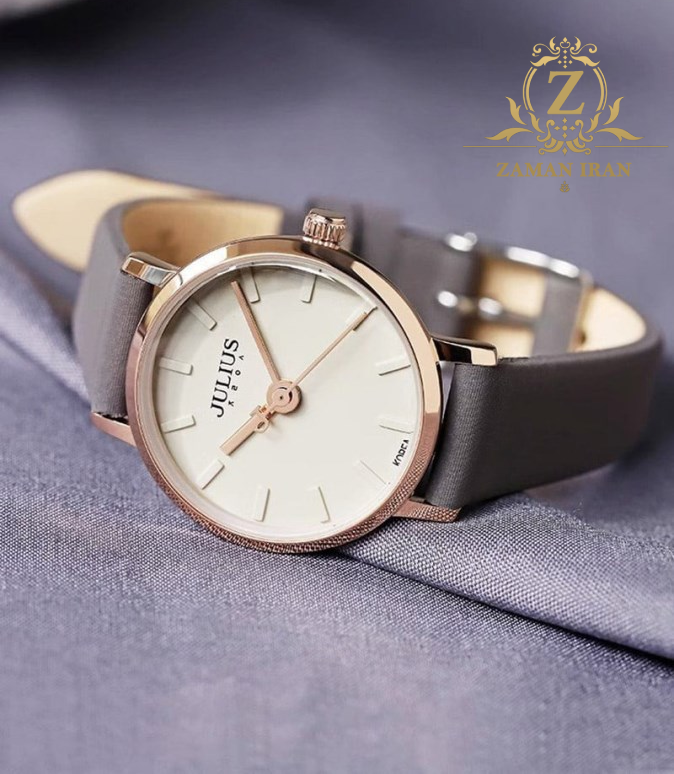 ساعت مچي زنانه بند چرمي جوليوس مدل JA-963D