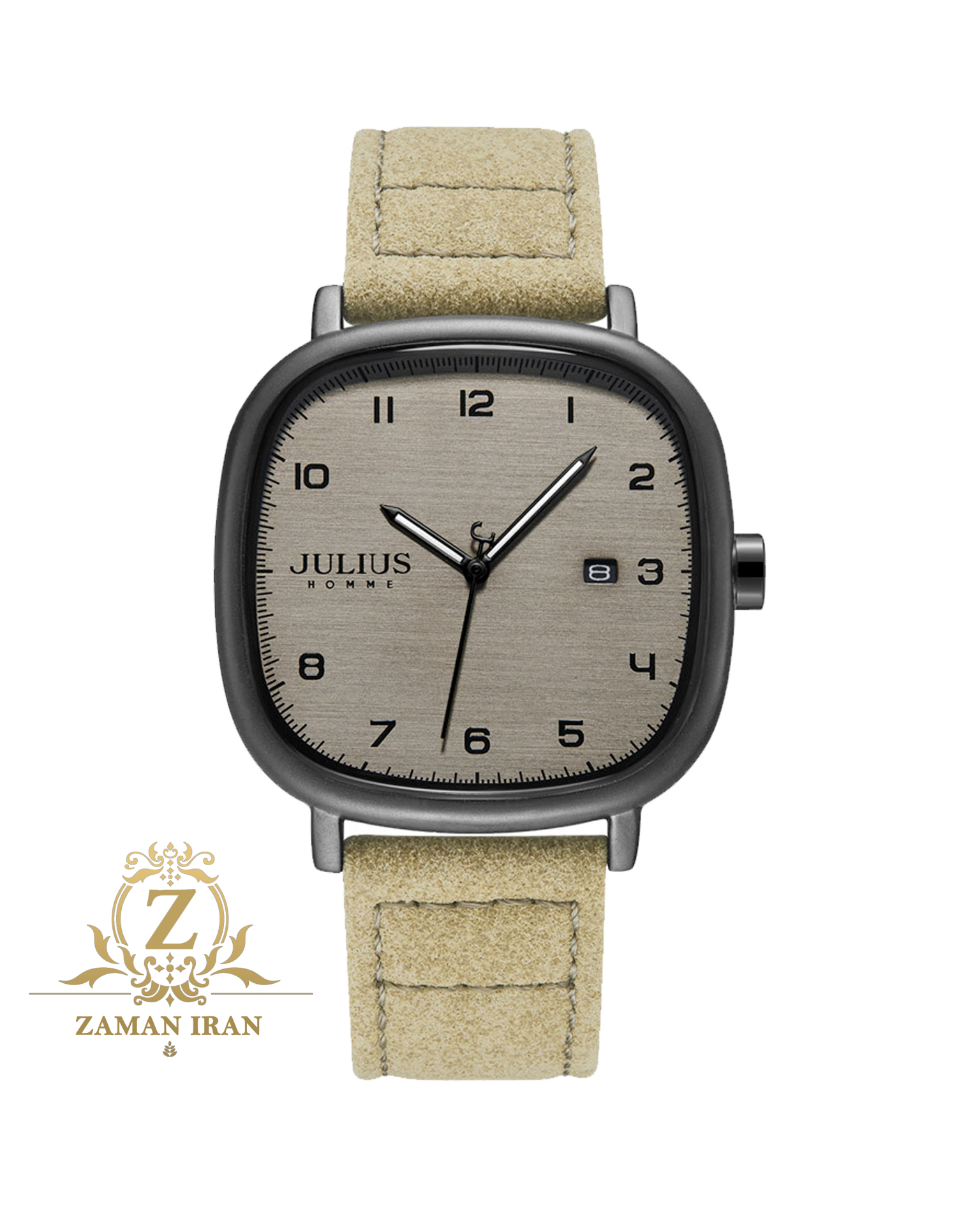 ساعت مچي مردانه بند برزنتي جوليوس مدل JAH-123B