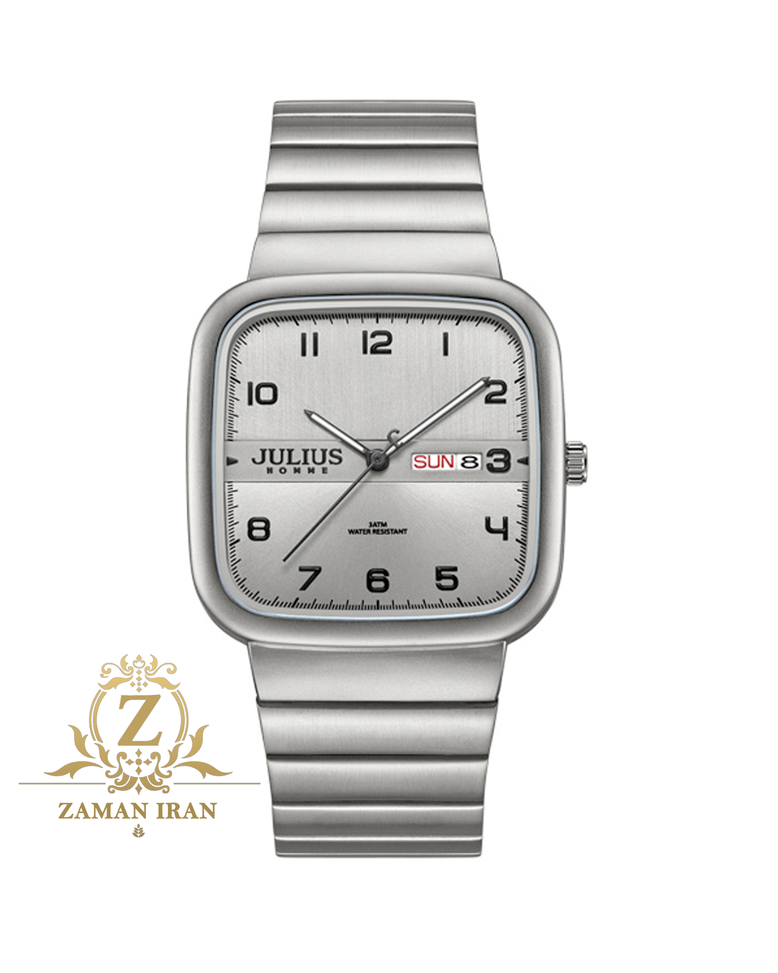 ساعت مچي مردانه قاب مربعي جوليوس مدل JAH-141B