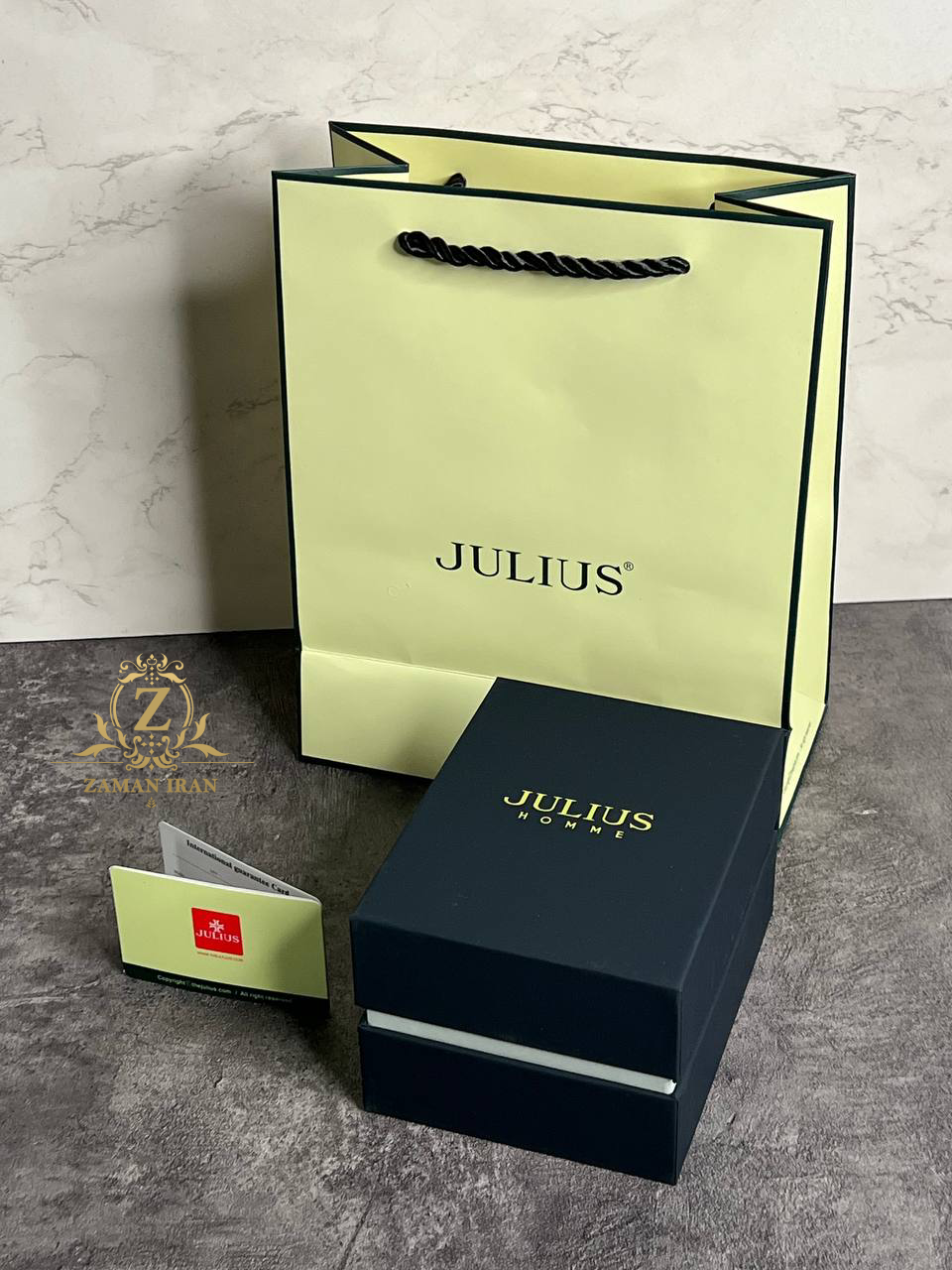 ساعت مچي مردانه بند برزنتي جوليوس مدل JAH-124C