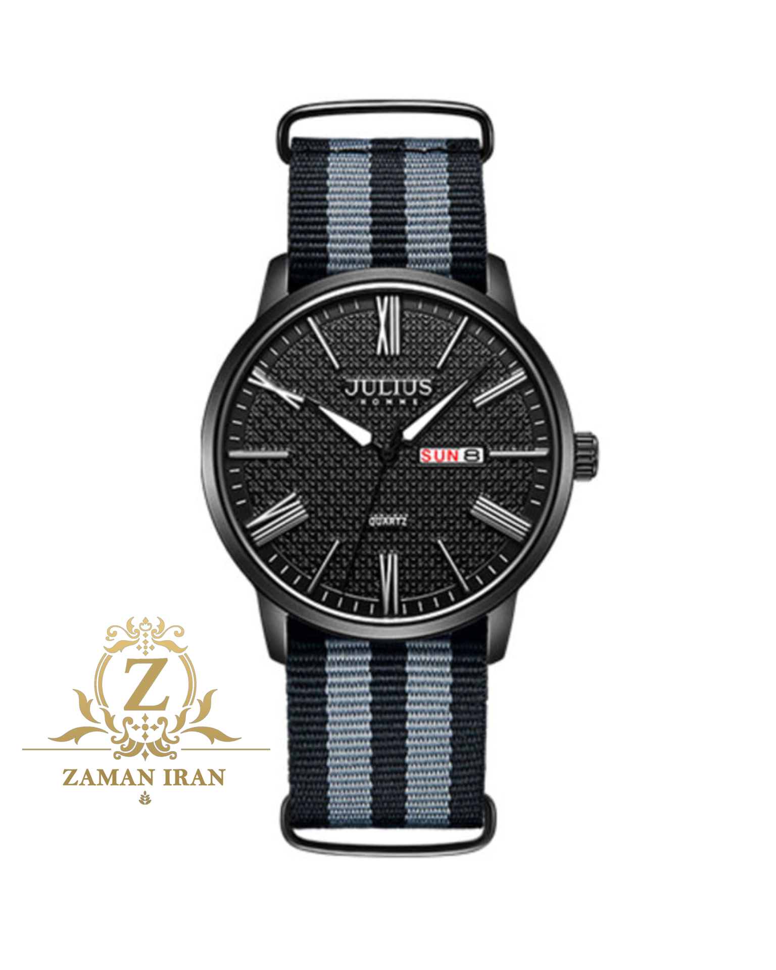 ساعت مچي مردانه بند برزنتي جوليوس مدل JAH-124D