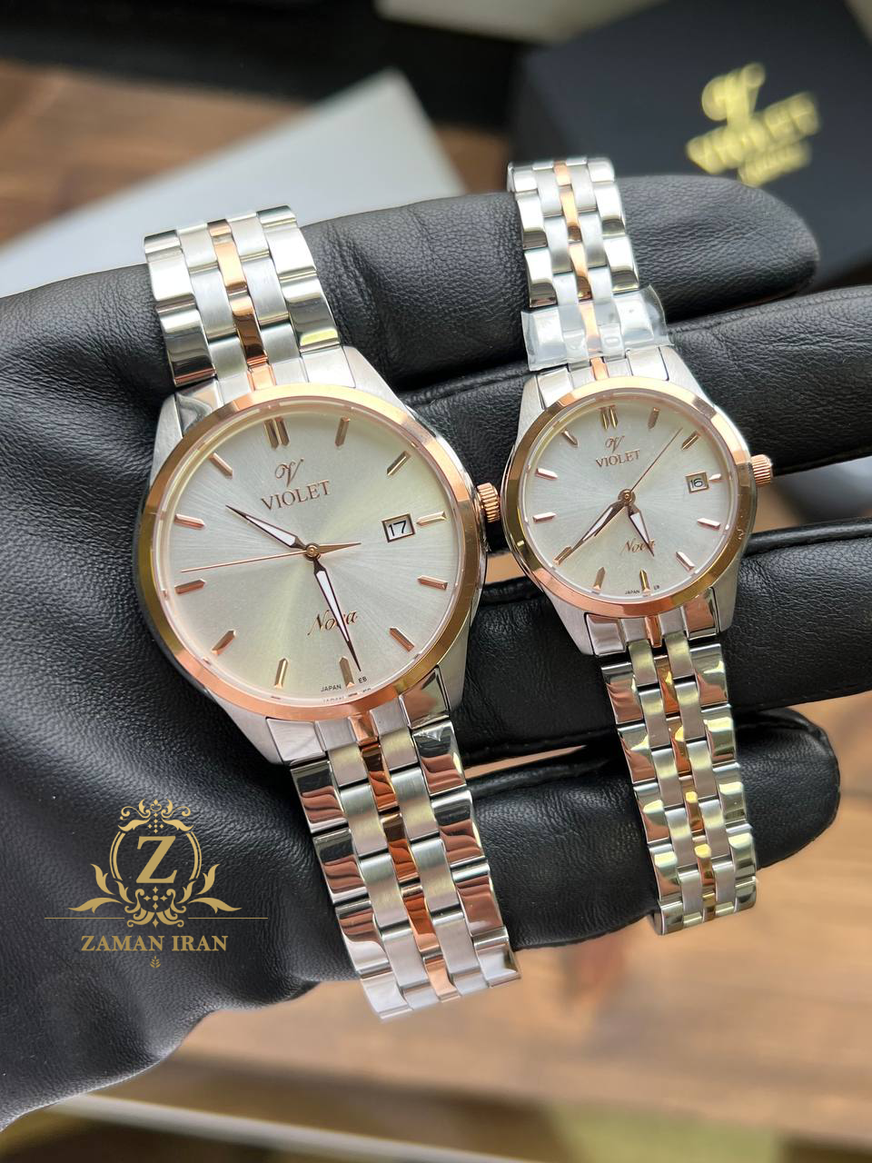 ساعت مچی ست مردانه و زنانه ویولت Violet اورجینال مدل B32766G/919 C