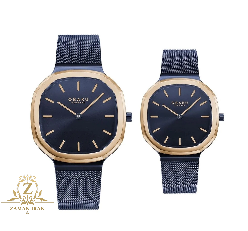ساعت مچی ست مردانه و زنانه اوباکو Obaku اورجینال مدل V253GXSLML C