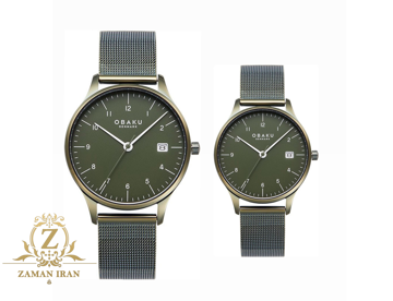 ساعت مچی ست مردانه و زنانه اوباکو Obaku اورجینال مدل V298GDEEME C