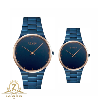 ساعت مچی ست مردانه و زنانه اوباکو Obaku اورجینال مدل V305GXSLSL C