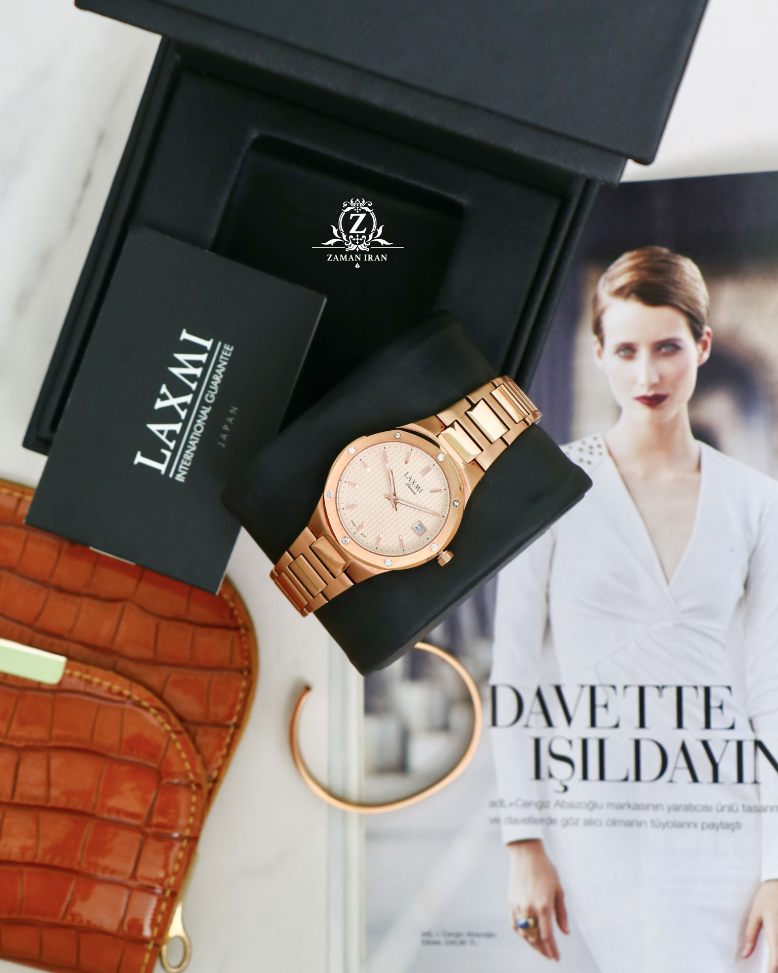 ساعت مچی زنانه لاکسمی LAXMI اورجینال مدل LA-8112-2