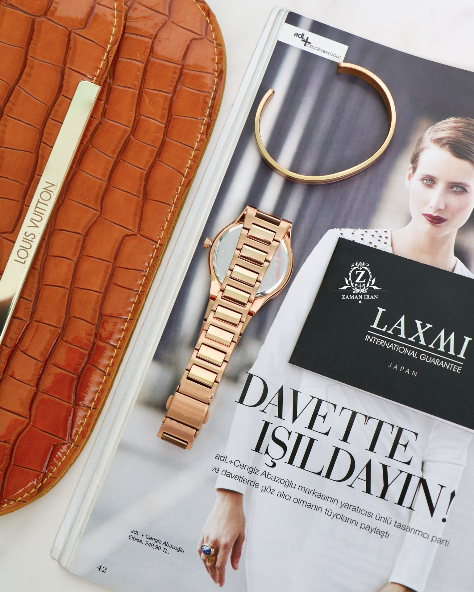 ساعت مچی زنانه لاکسمی LAXMI اورجینال مدل LA-8112-2