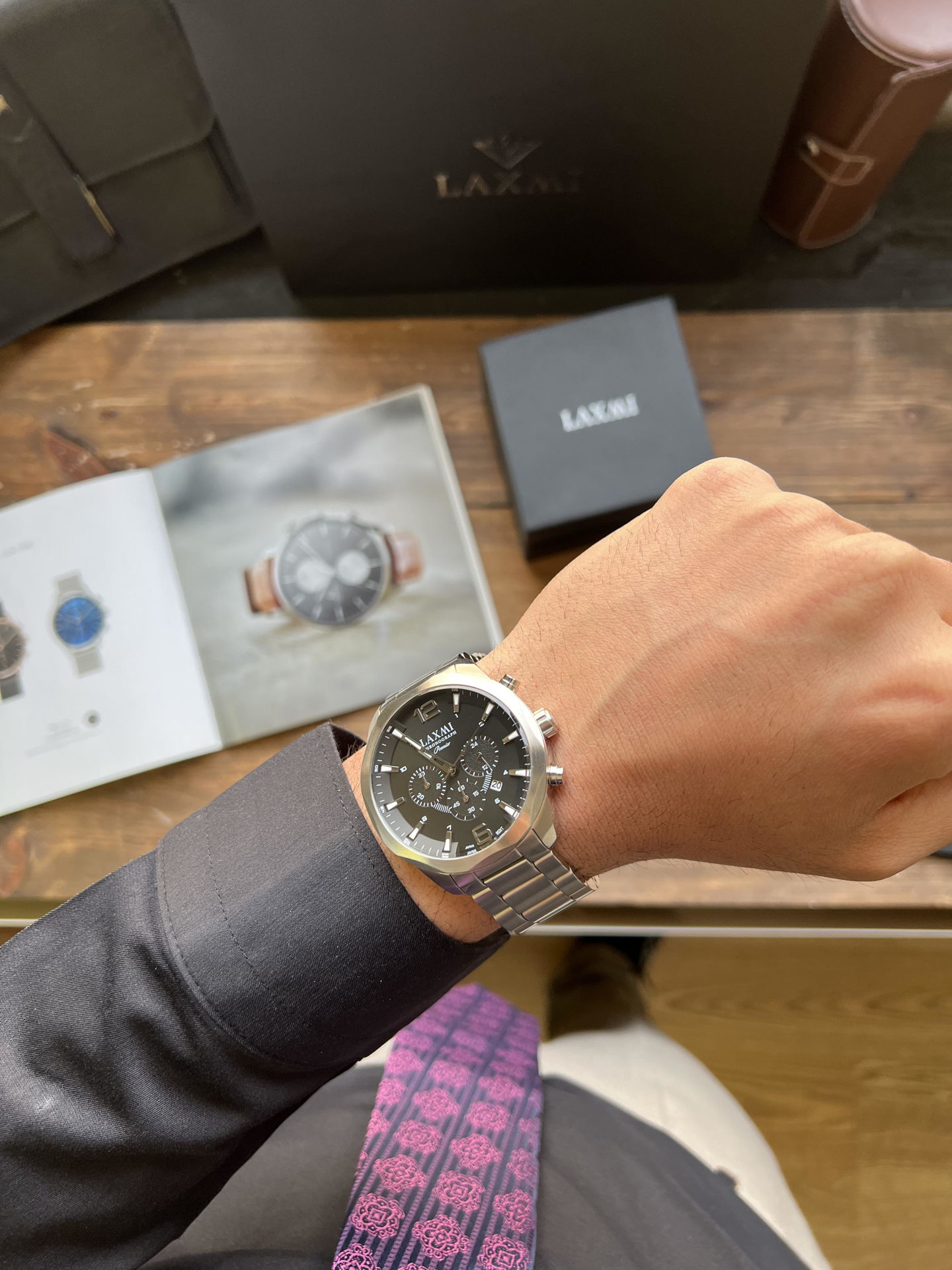 ساعت مچی مردانه لاکسمی LAXMI اورجینال مدل LA-8162-1G