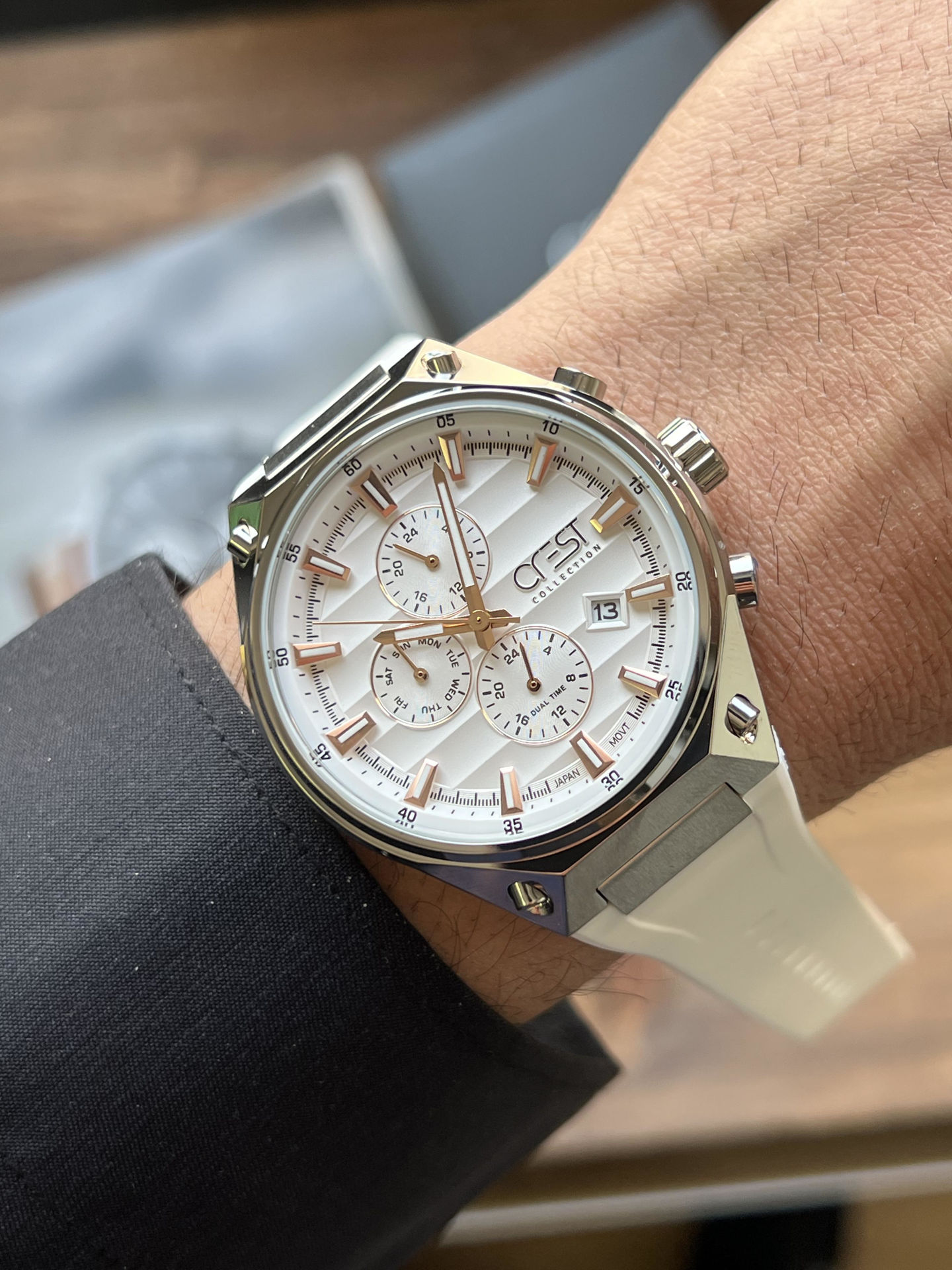 ساعت مچی مردانه کرست crest اورجینال مدل 6336/6