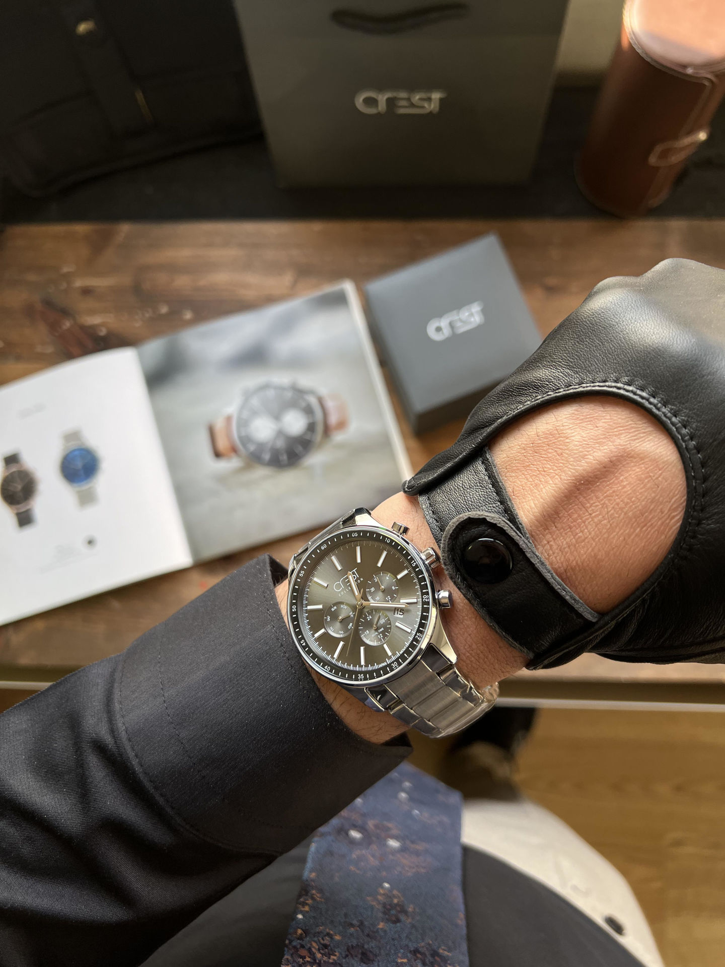 ساعت مچی مردانه کرست crest اورجینال مدل 6281/3
