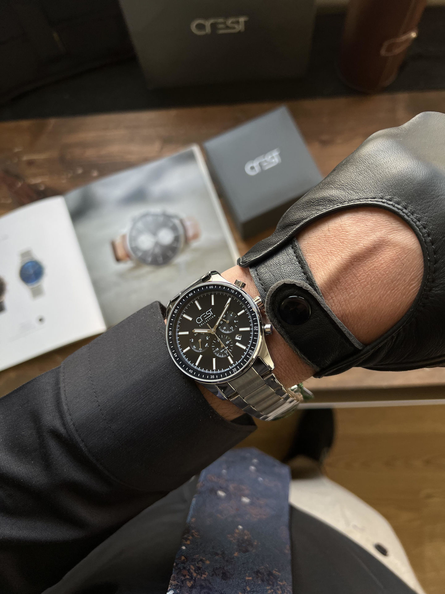 ساعت مچی مردانه کرست crest اورجینال مدل 6281/2