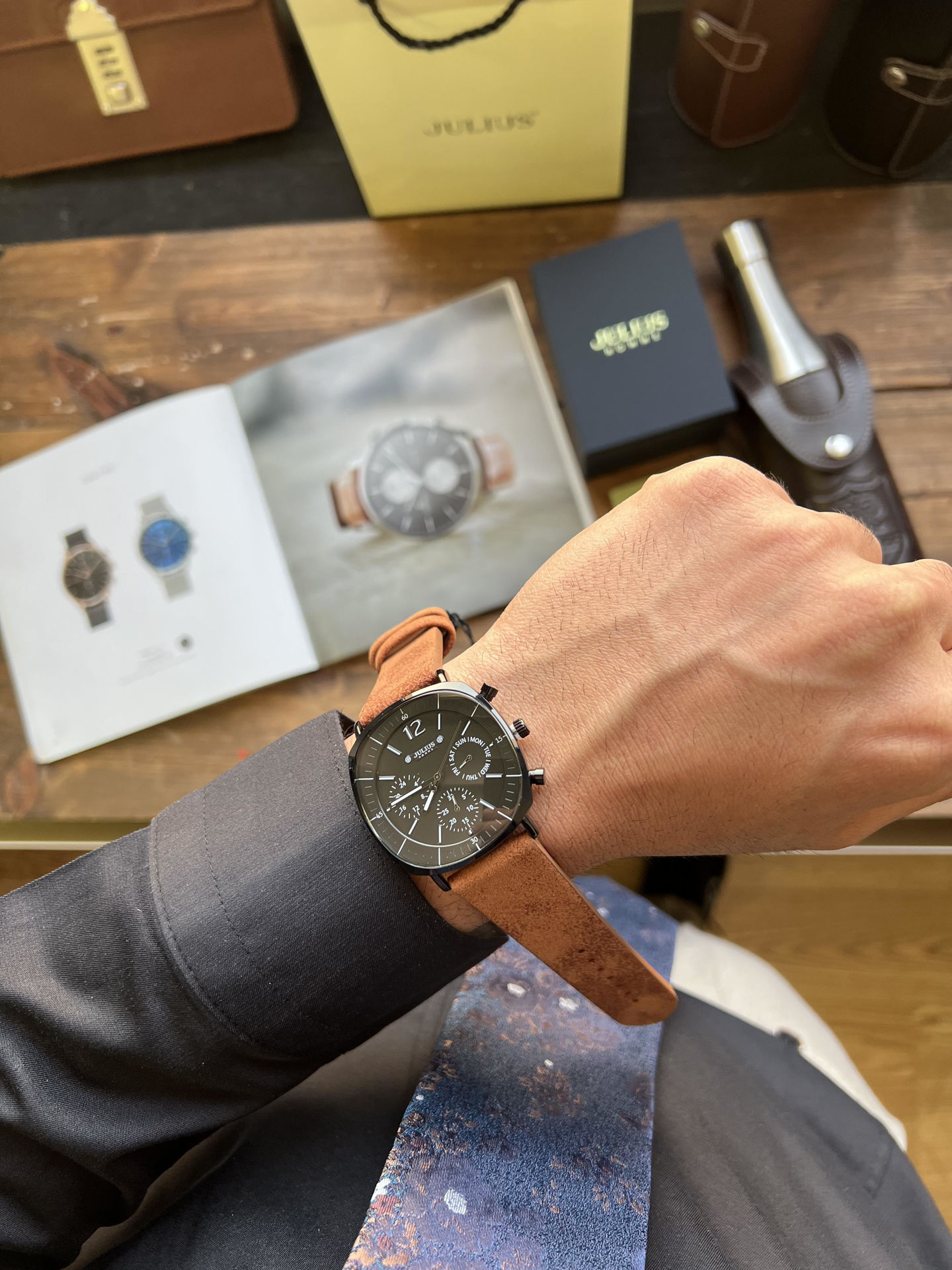 ساعت مچي مردانه فول تايم جوليوس مدل JAH-098D