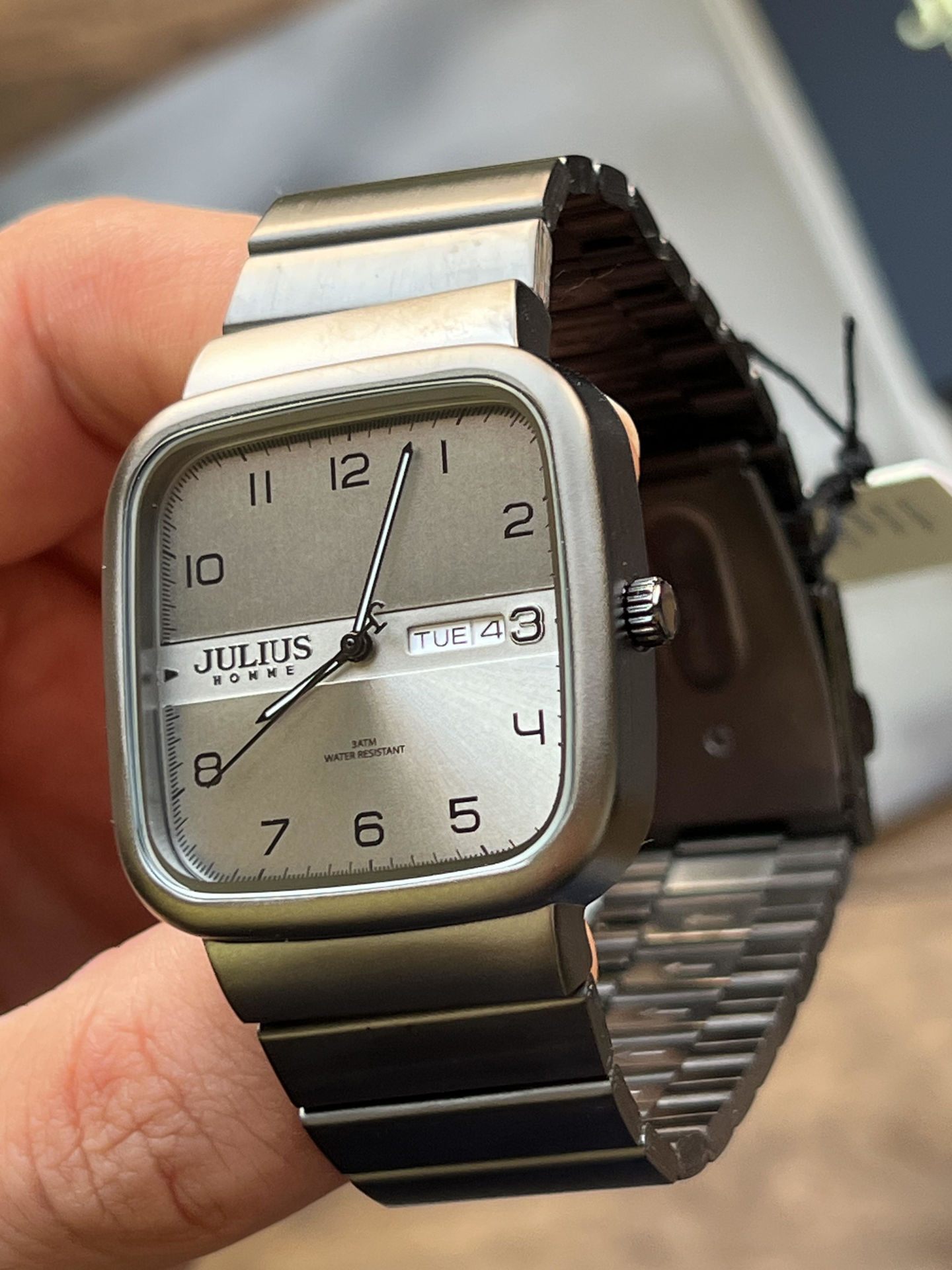 ساعت مچي مردانه قاب مربعي جوليوس مدل JAH-141B