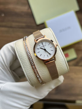 ساعت مچي زنانه گرد بندحصيري جوليوس مدل JA-1337B