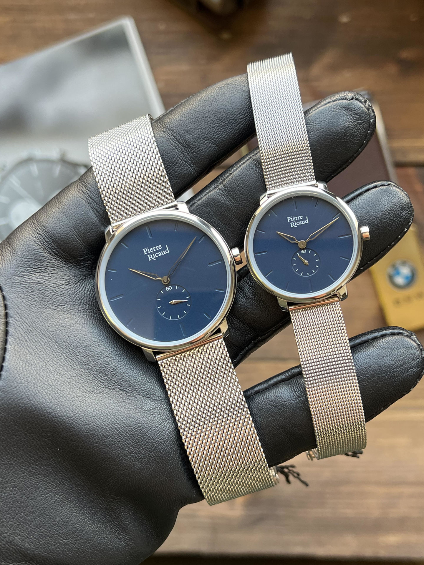 ساعت مچی ست مردانه و زنانه پیر ریکد Pierre Ricaud اورجینال مدل P97168.5115Q-P22168.5115Q