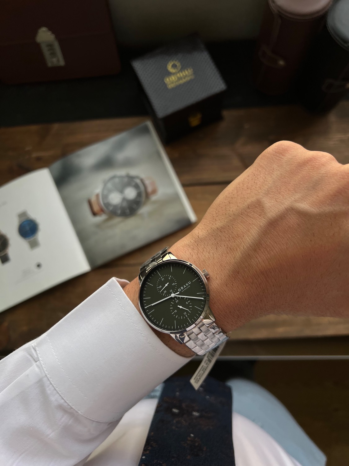 ساعت مچی مردانه اوباکو Obaku اورجینال مدل V308GMCESC