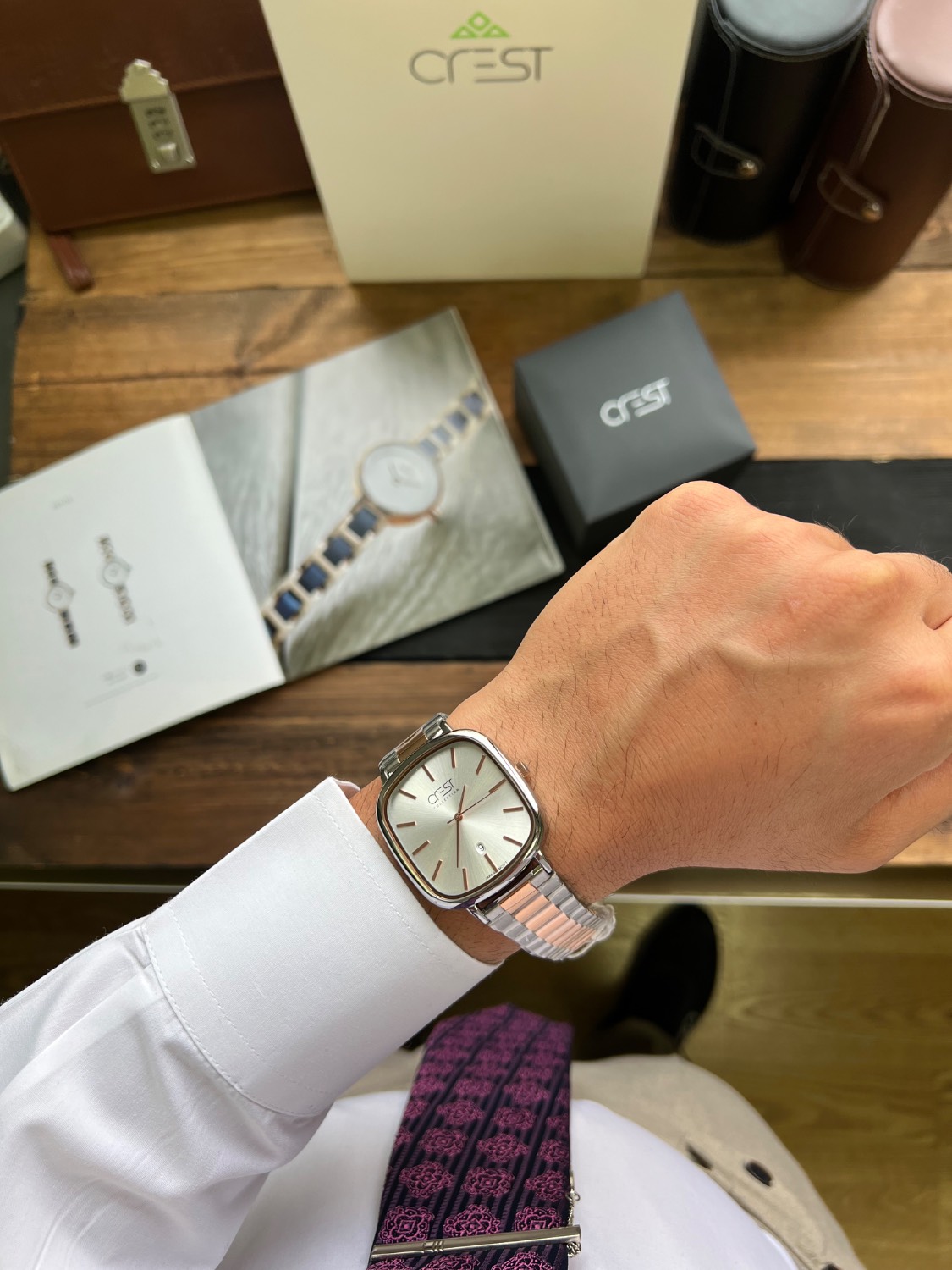 ساعت مچی ست کرست crest اورجینال مدل 9079/7