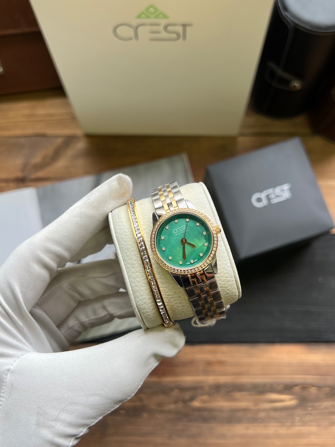 ساعت مچی زنانه کرست Crest اورجینال مدل 9010/4