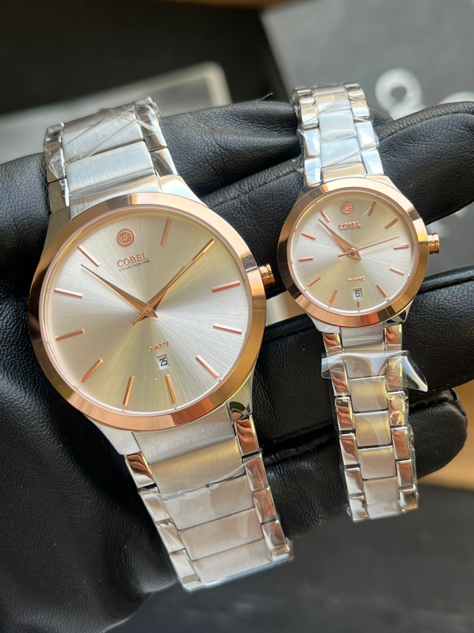 ساعت مچی ست مردانه و زنانه کوبل COBEL اورجینال مدل CB6303-7C