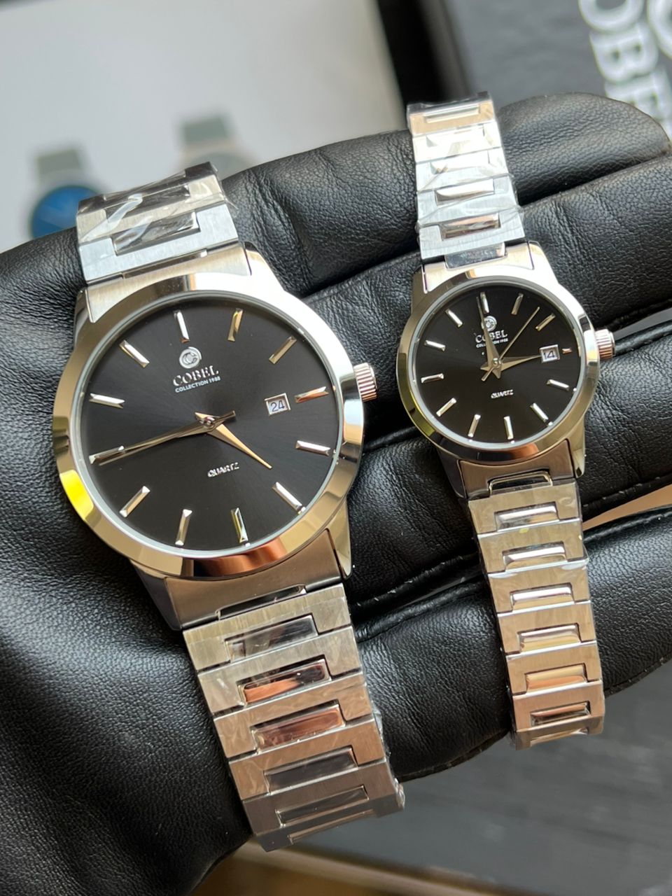 ساعت مچی ست مردانه و زنانه کوبل COBEL اورجینال مدل CB6457-3C