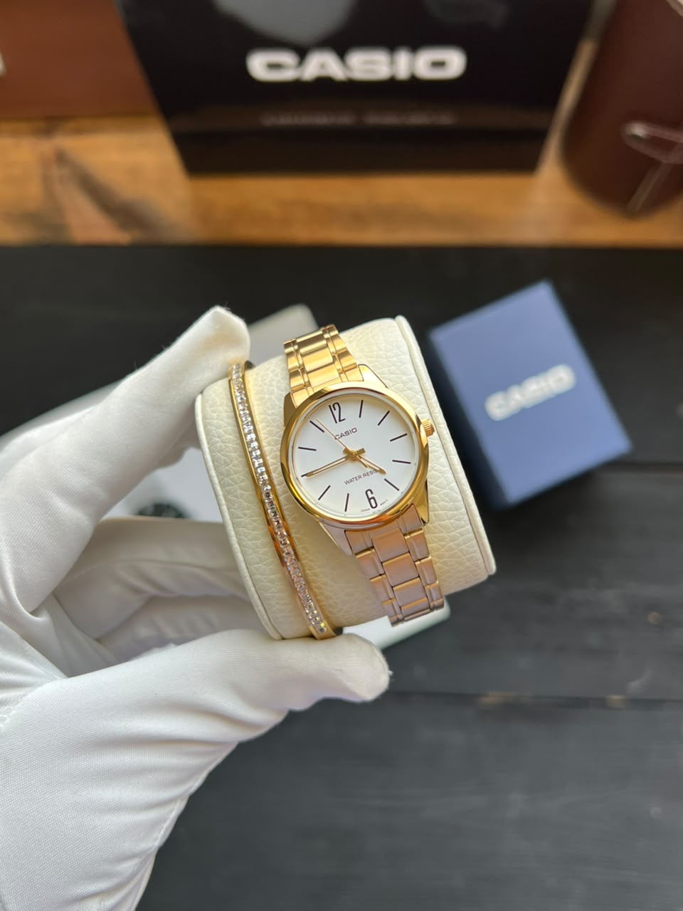 ساعت مچی زنانه کاسیو casio اورجینال مدل LTP-V005G-7BUDF