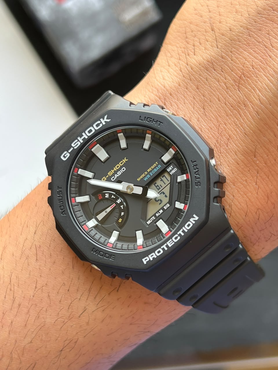 ساعت مچی مردانه کاسیو casio اورجینال مدل  GA-2100RL-1ADR